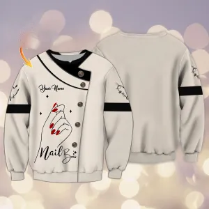 Nail Boss Personalized Name 3D Sweatshirt, Christmas Gift for Nail Boss