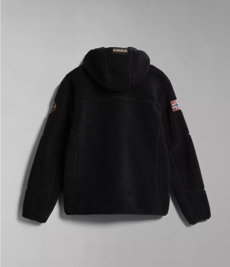 Napapijri Men&#x27;s Yupik Full-Zip Fleece Hoodie Black | Buy Napapijri Men&#x27;s Yupik Full-Zip Fleece Hoodie Black here | Outnorth