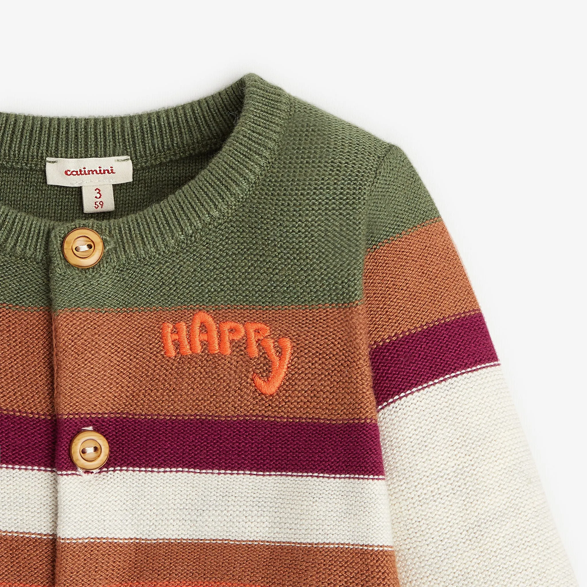 Newborn boys' heather gray cardigan