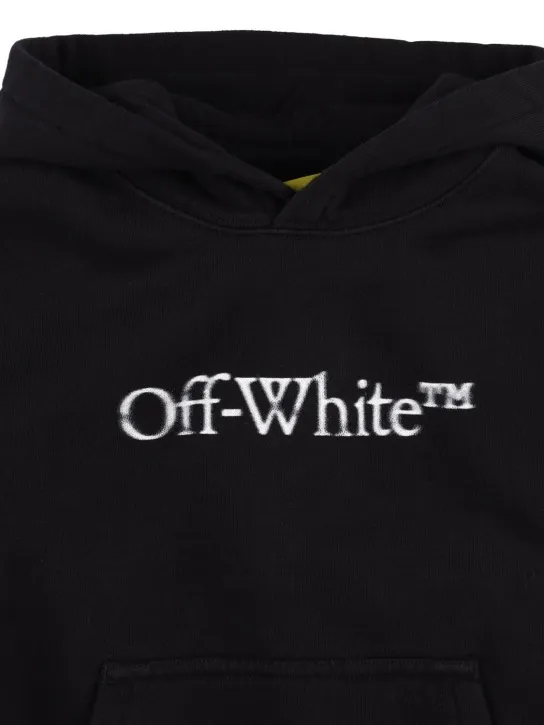 Off-White   Bookish Bit logo cotton hoodie 