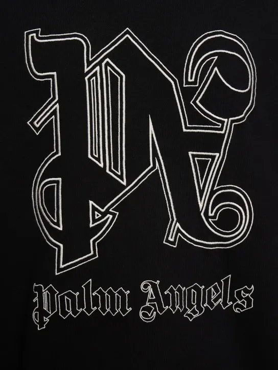 Palm Angels   Logo cotton hoodie 