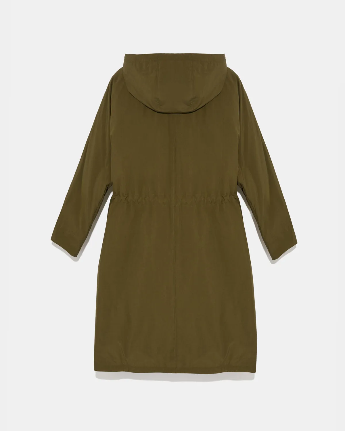 Parka esprit cape en tissu technique