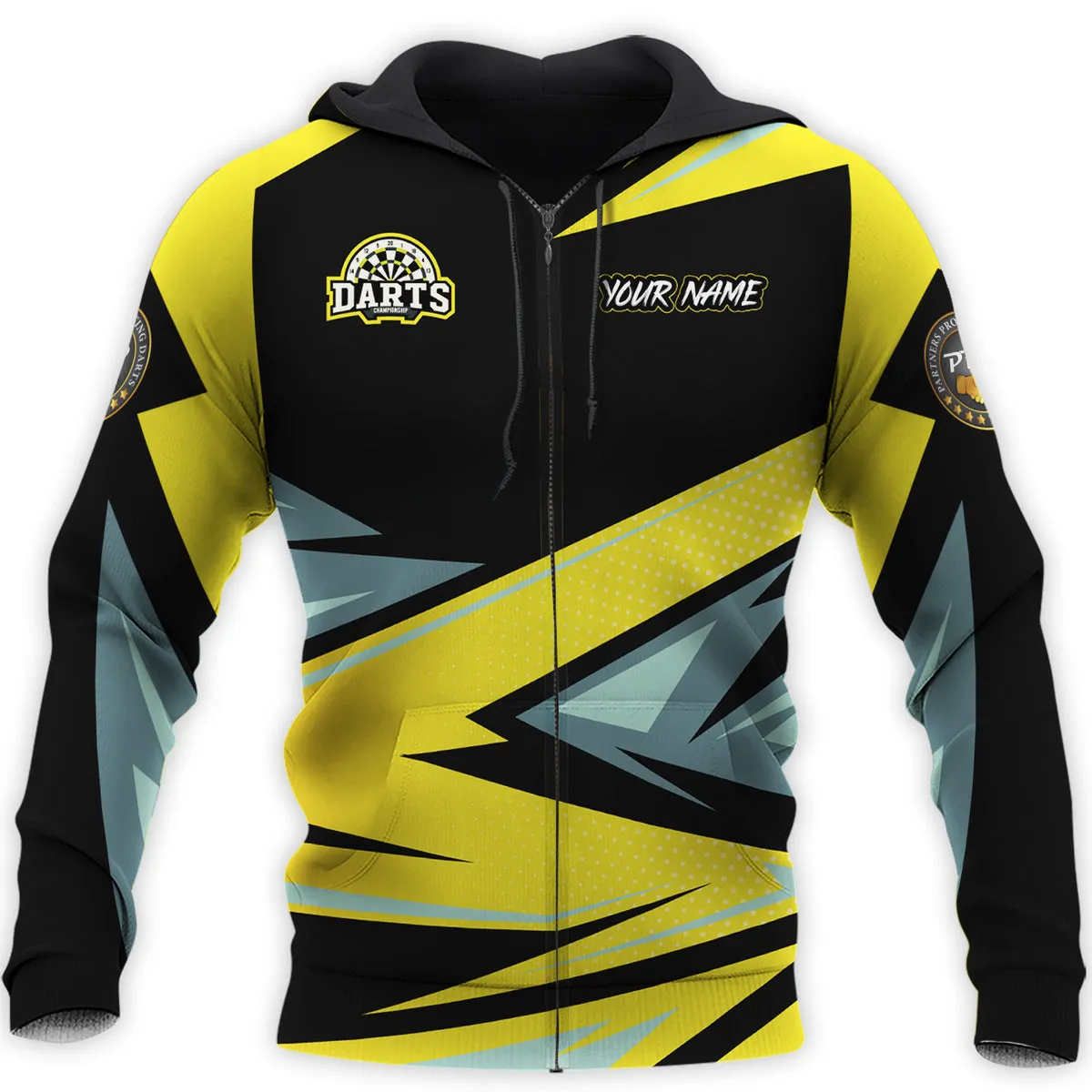 Personalized Name Darts Champion All Over Printed Hoodie Zipper Hoodie Shirt