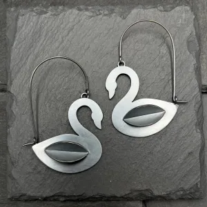Pop Up Swan Earrings