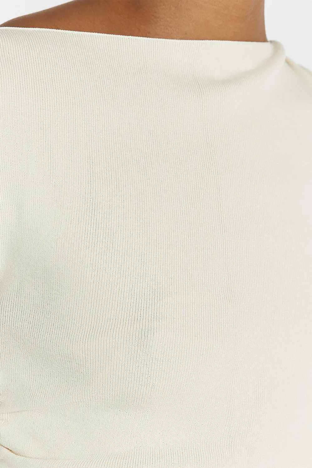 POPPY LEMON ASYM LONGLINE TOP