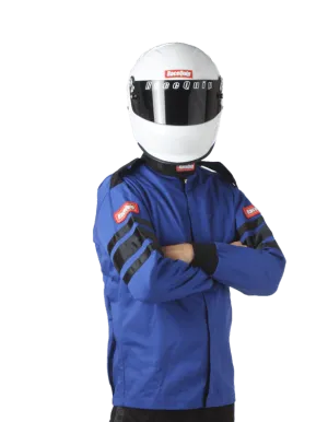 RaceQuip Single Layer Fire Suit Jacket - Blue - Small - 111022