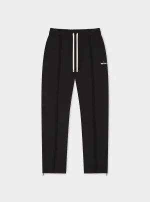 RAW SEAM STRAIGHT LEG JOGGERS - BLACK
