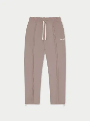 RAW SEAM STRAIGHT LEG JOGGERS - COFFEE
