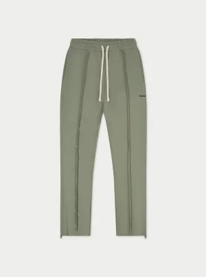 RAW SEAM STRAIGHT LEG JOGGERS - DARK SAGE