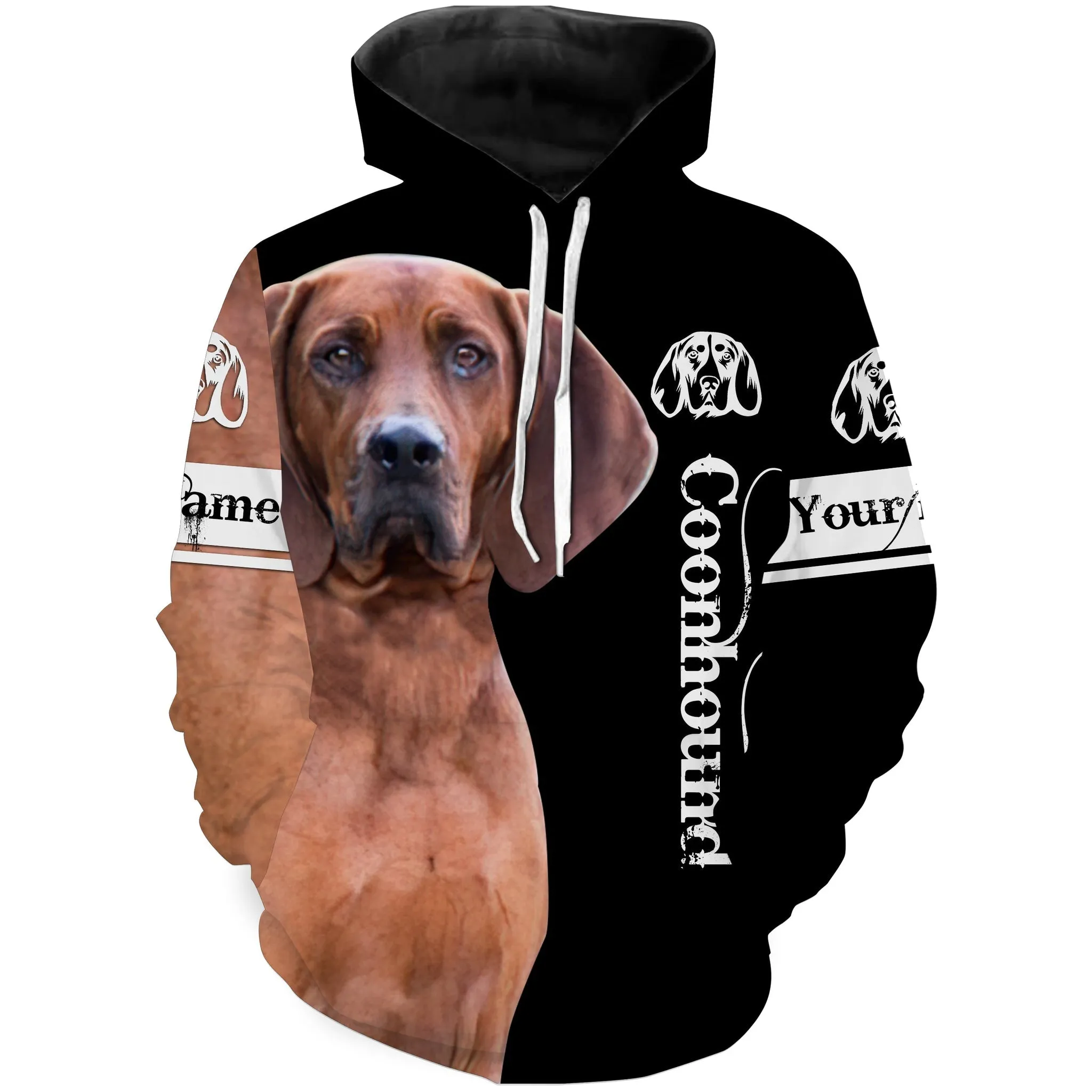 Redbone Coonhound 3D All Over Printed Shirts, Hoodie Coonhound Dog Personalized Gifts for hound Lovers