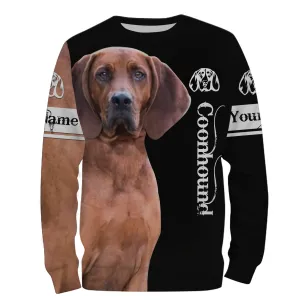 Redbone Coonhound 3D All Over Printed Shirts, Hoodie Coonhound Dog Personalized Gifts for hound Lovers