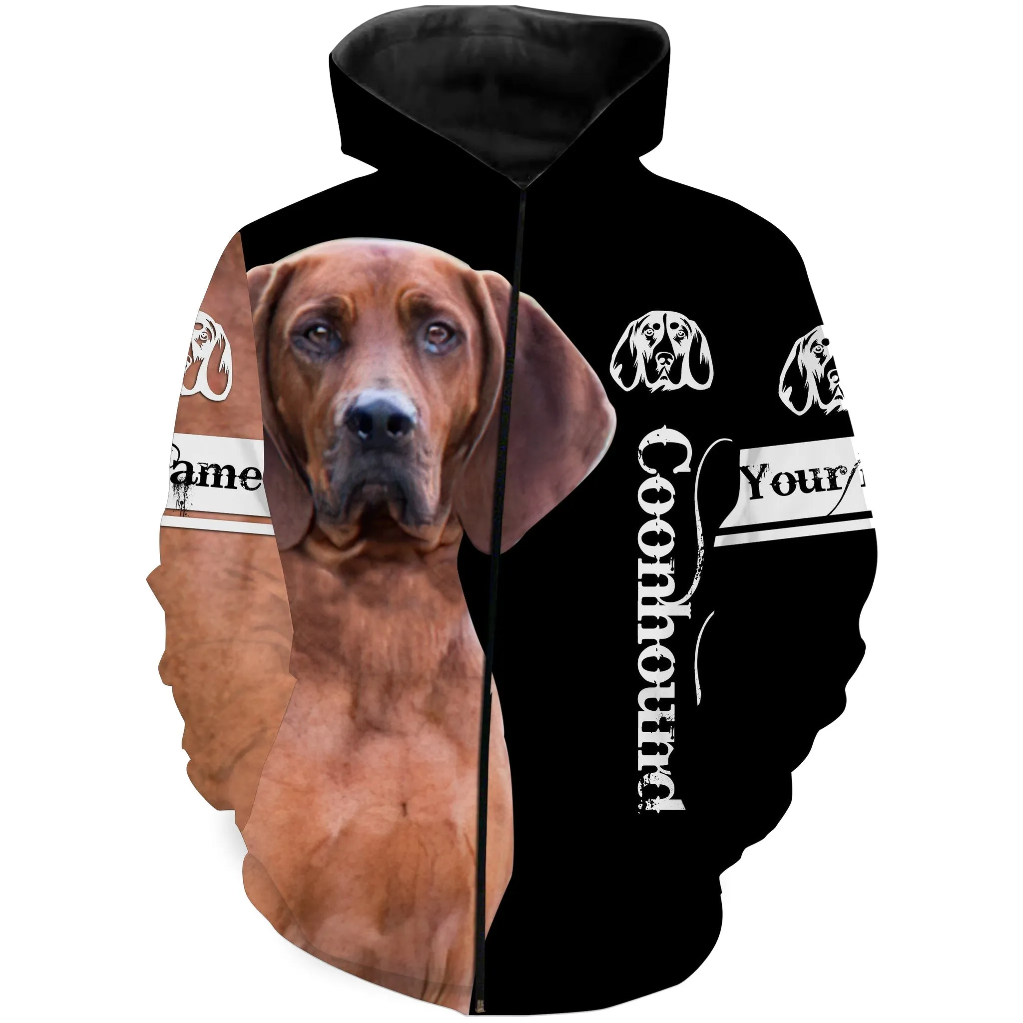 Redbone Coonhound 3D All Over Printed Shirts, Hoodie Coonhound Dog Personalized Gifts for hound Lovers