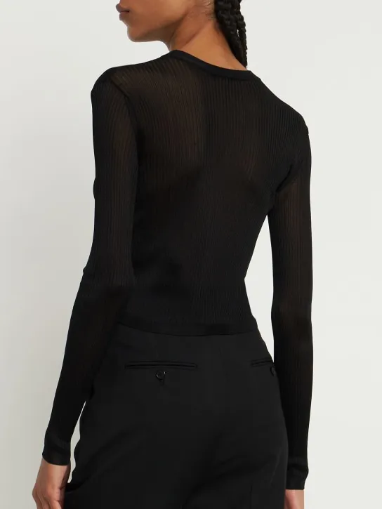 Saint Laurent   Viscose knit top 