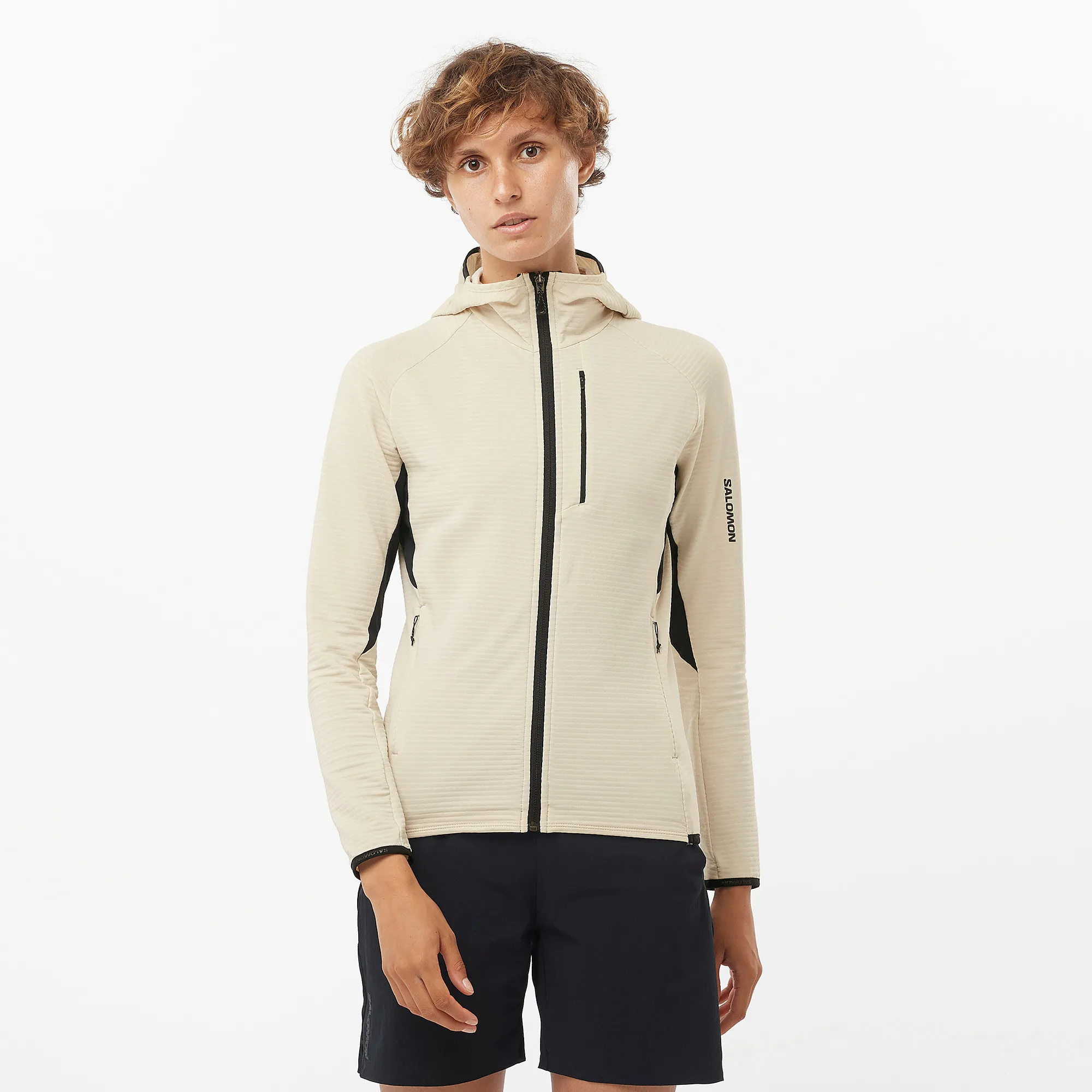 Salomon Women&#x27;s Essential Lightwarm Hoodie Rainy Day | Buy Salomon Women&#x27;s Essential Lightwarm Hoodie Rainy Day here | Outnorth
