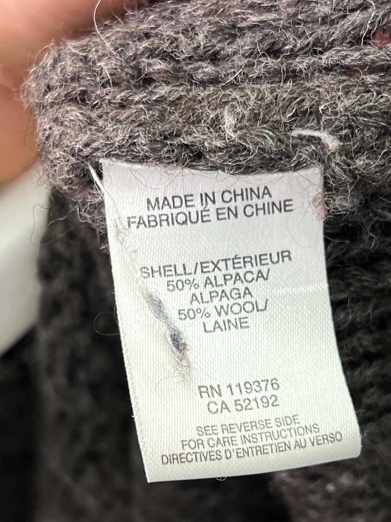 Size XS/S - Helmut Lang Grey Alpaca Blend Jumper