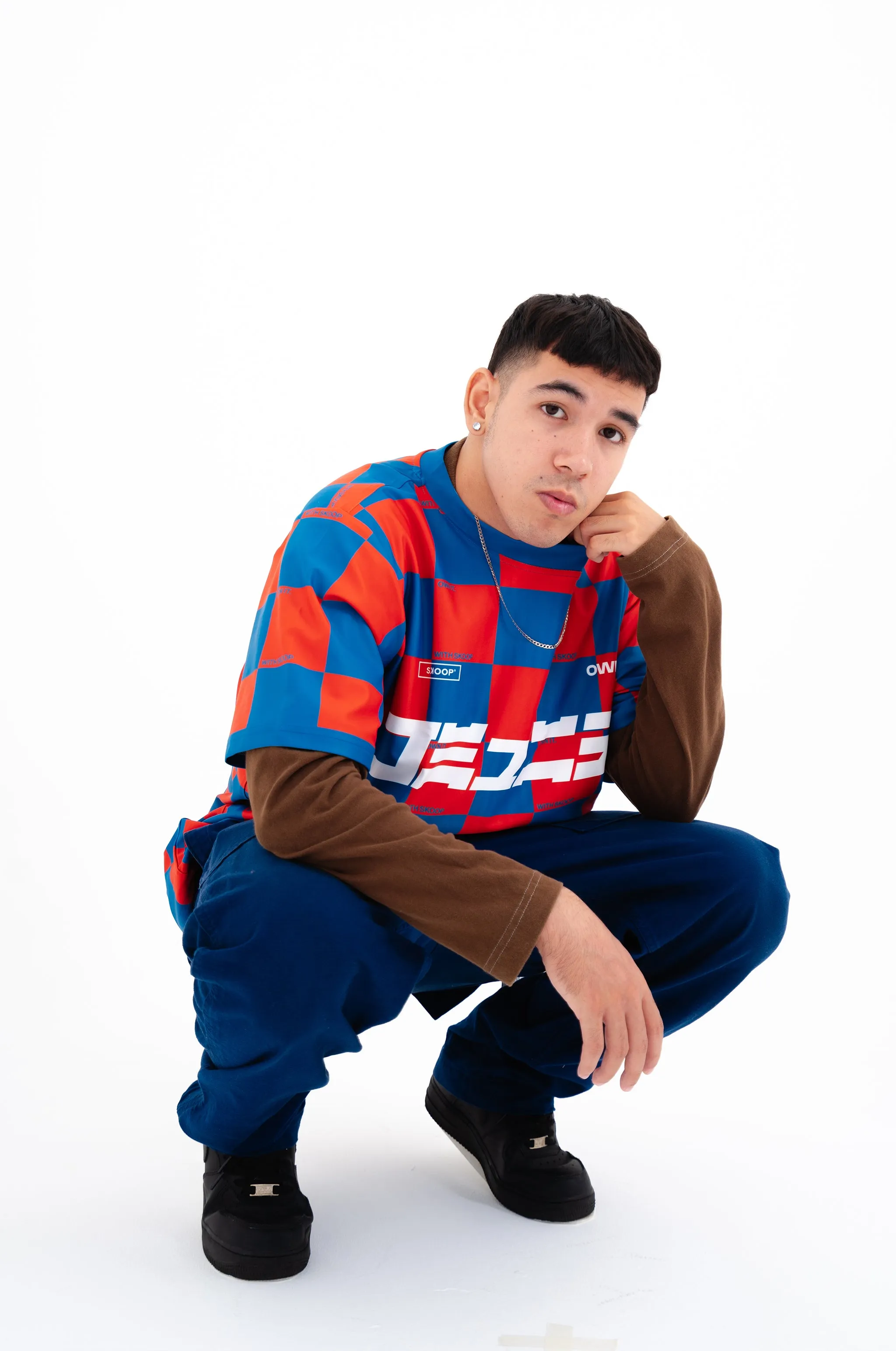 SKOOP® Checkered Kommunity Jersey Blue Orange