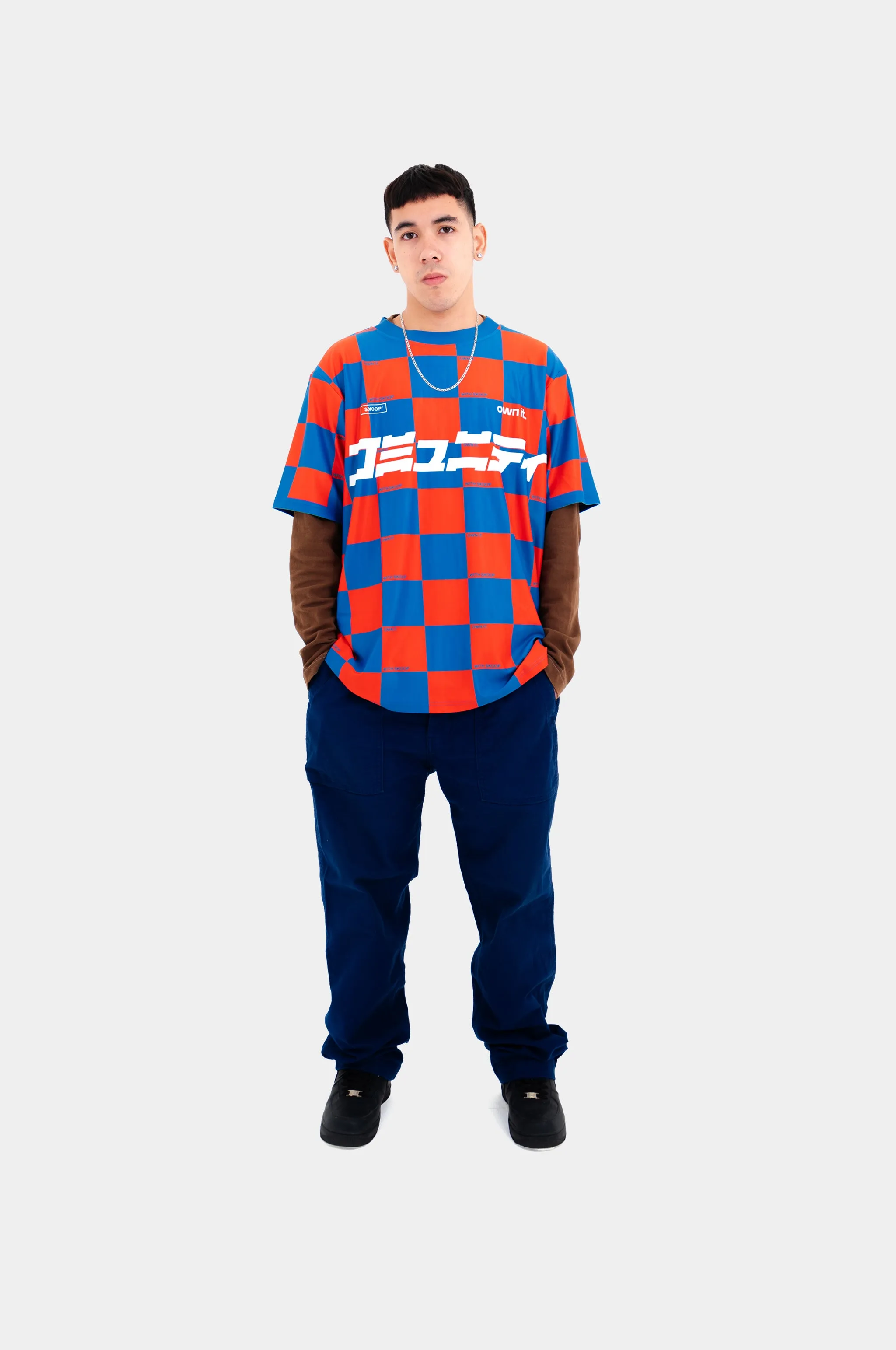 SKOOP® Checkered Kommunity Jersey Blue Orange