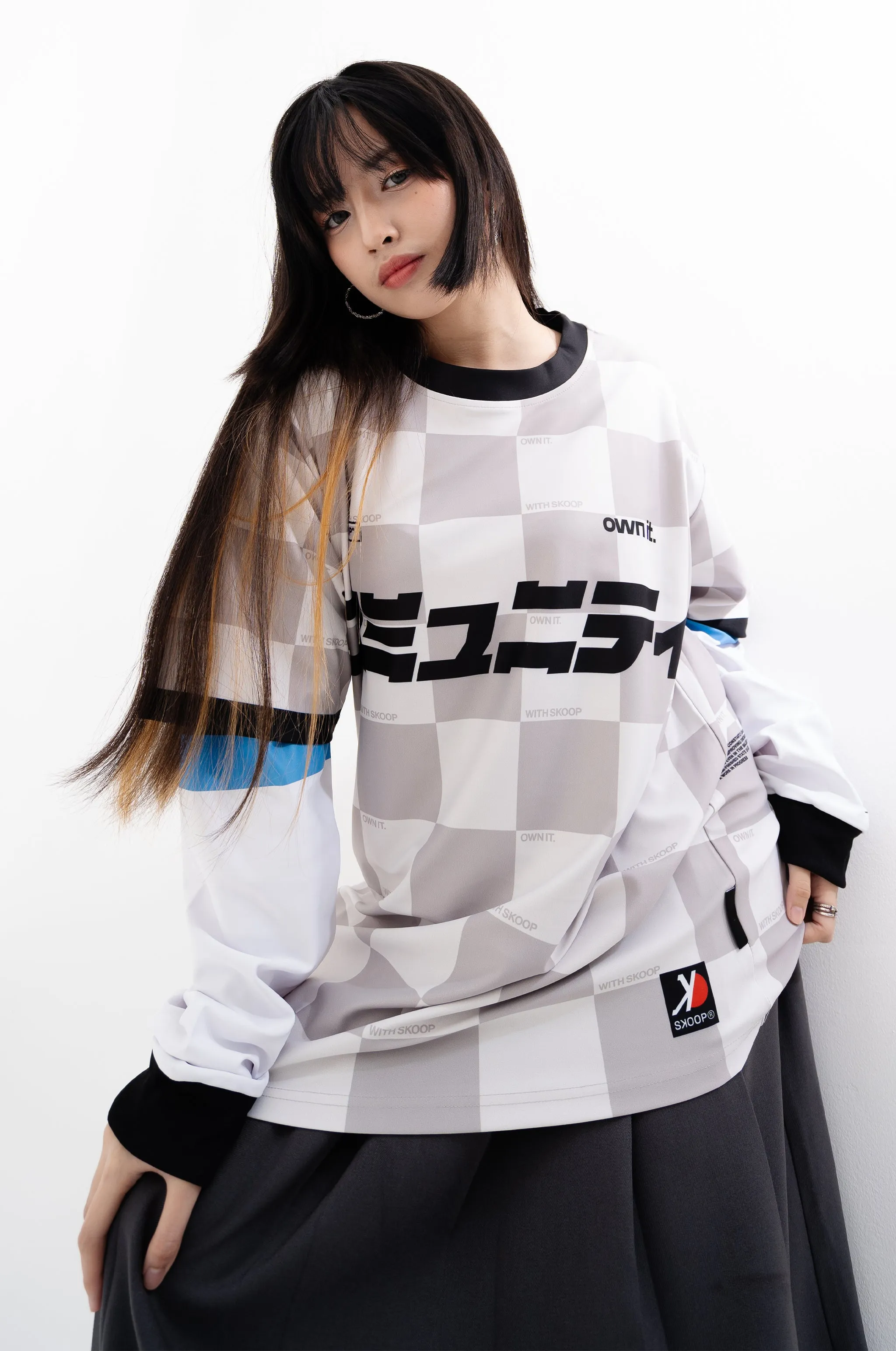 SKOOP® Checkered Kommunity Jersey Gray