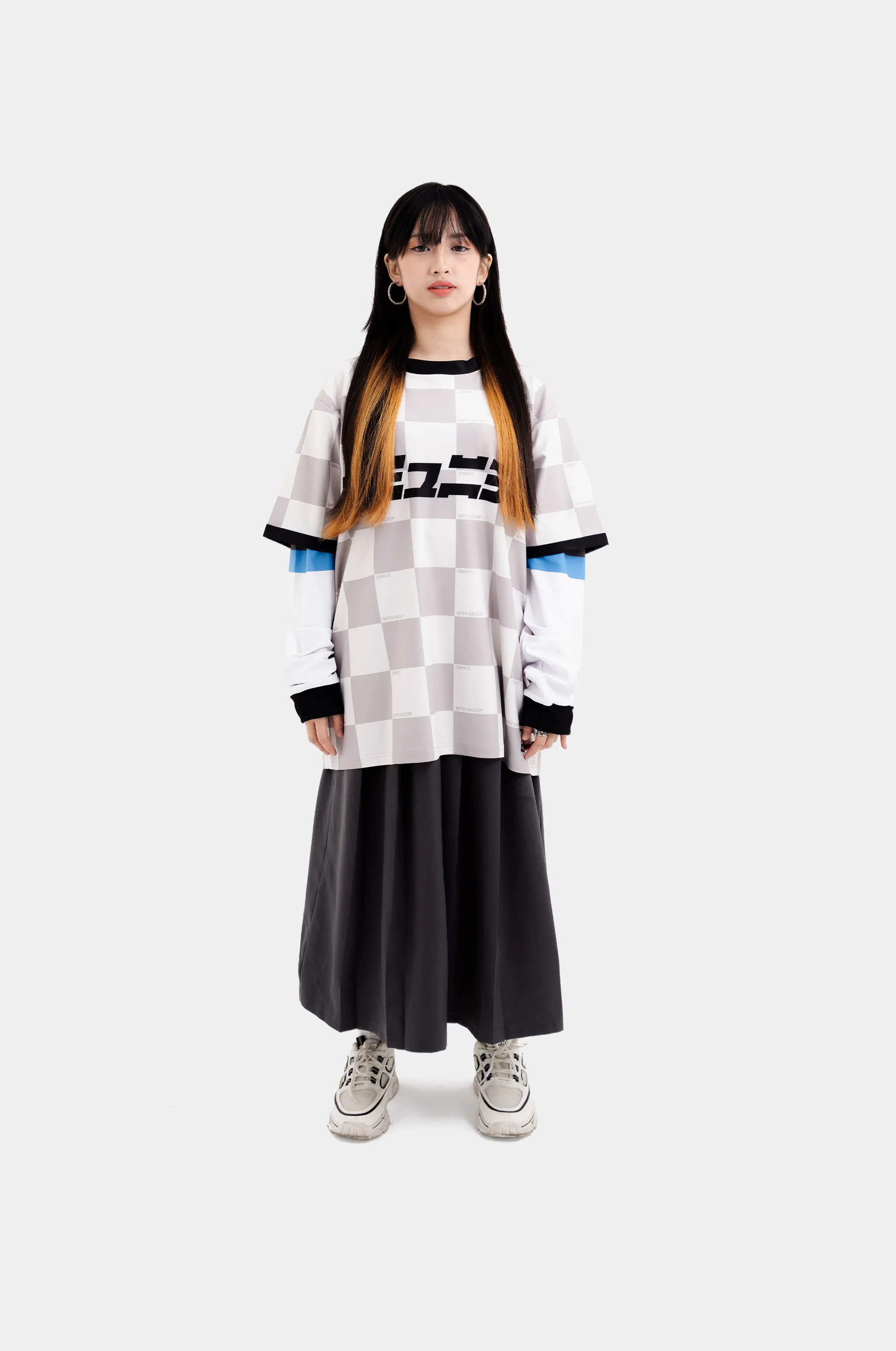 SKOOP® Checkered Kommunity Jersey Gray