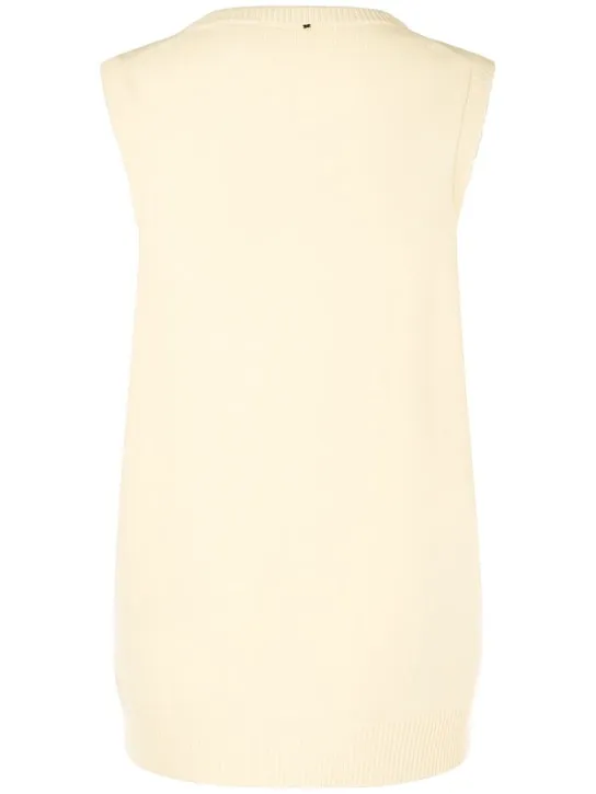 Sportmax   Gimmy wool &amp; cashmere knit v-neck top 