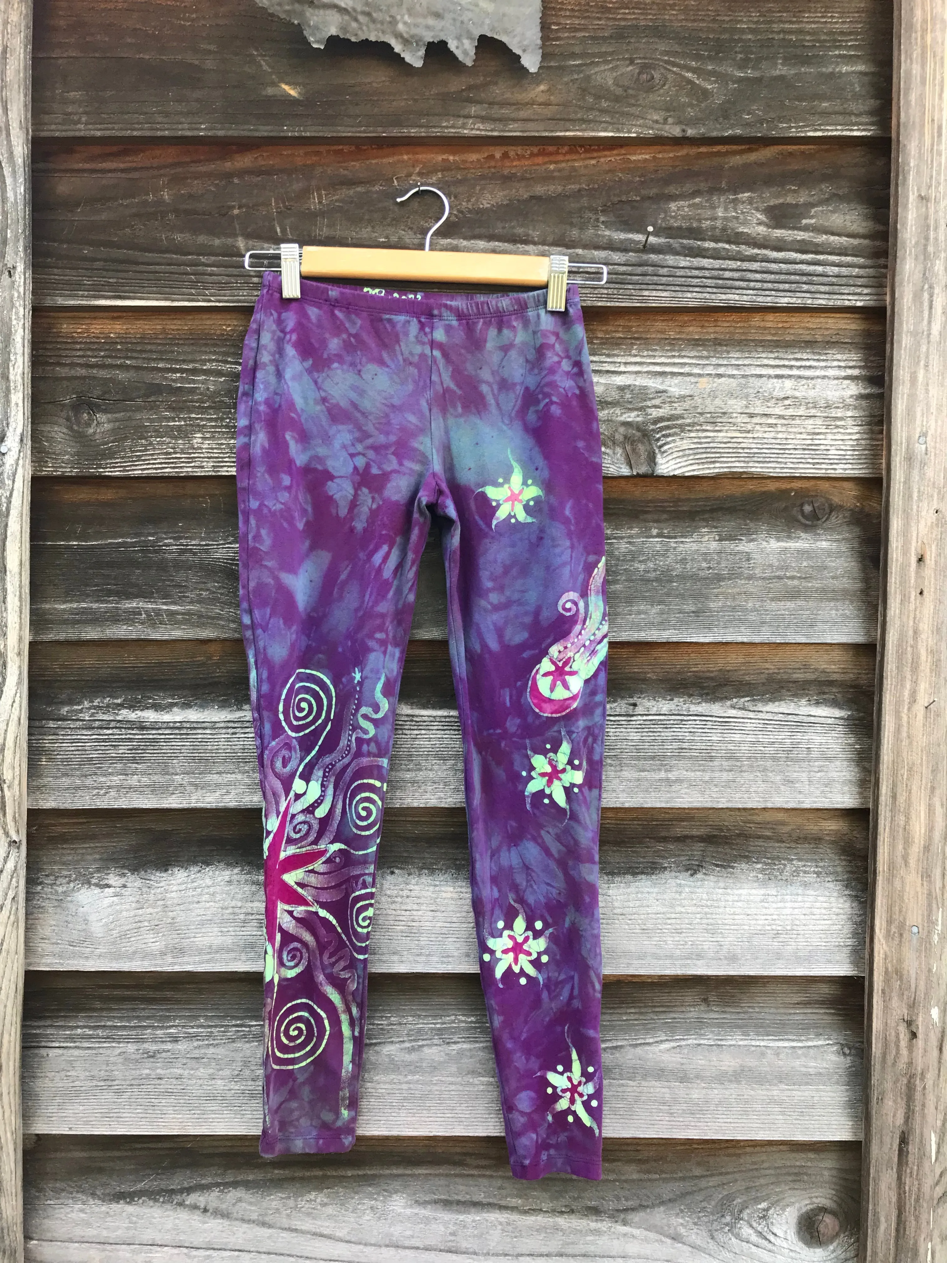 Sunrise Sunset Moon and Stars Batik Leggings