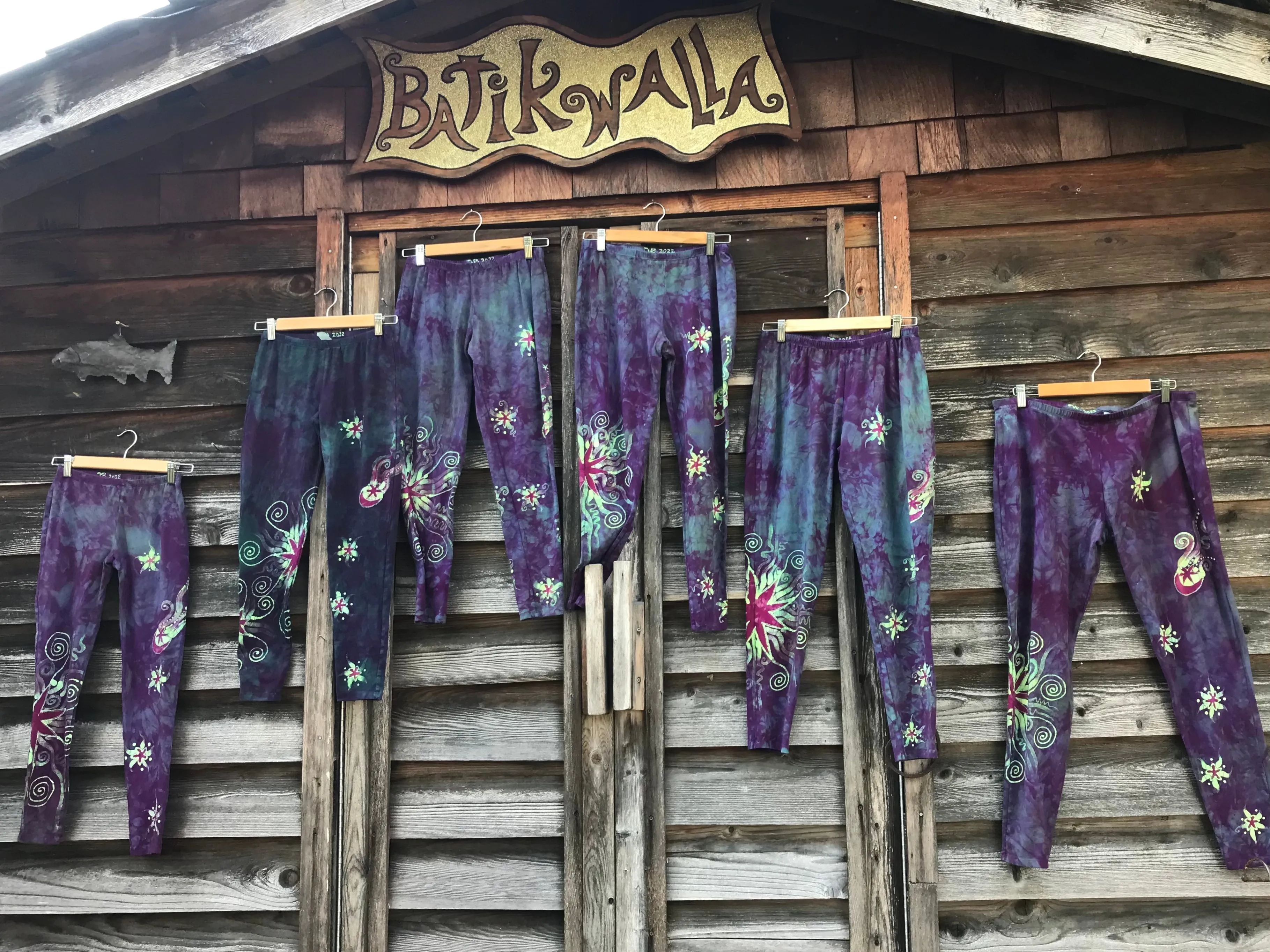 Sunrise Sunset Moon and Stars Batik Leggings
