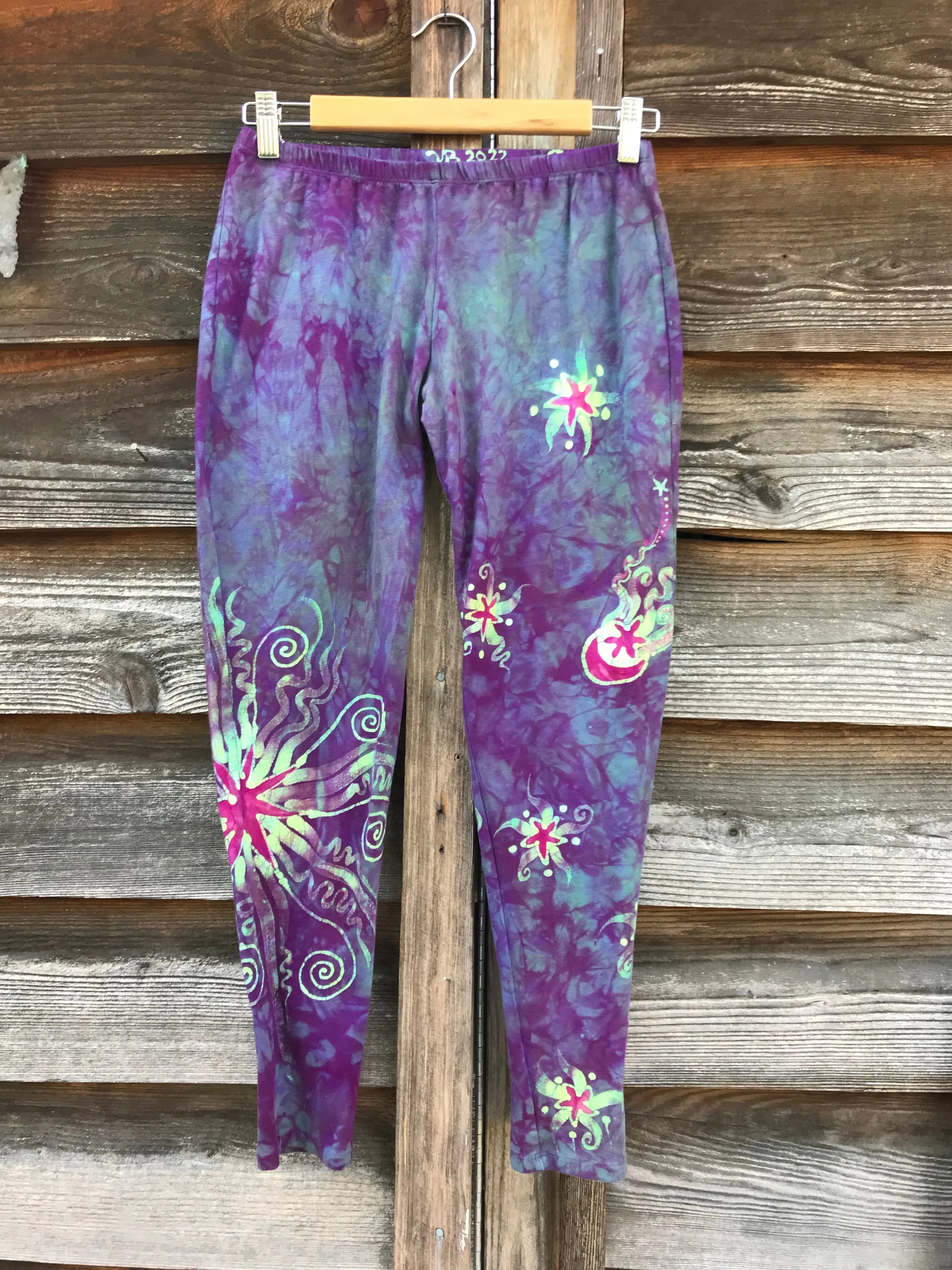 Sunrise Sunset Moon and Stars Batik Leggings
