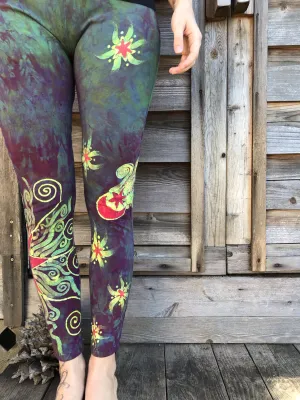 Sunrise Sunset Moon and Stars Batik Leggings