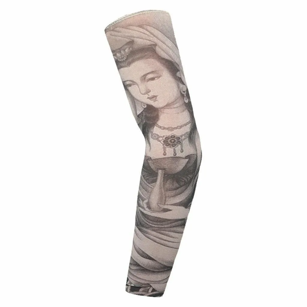 Sunscreen Temporary Tattoo Sleeves Body Art Arm Stocking