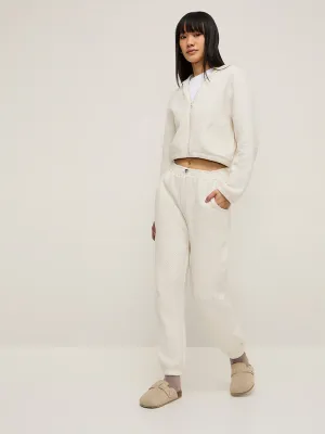 Superstar Off-White Quilted High-Rise Joggers