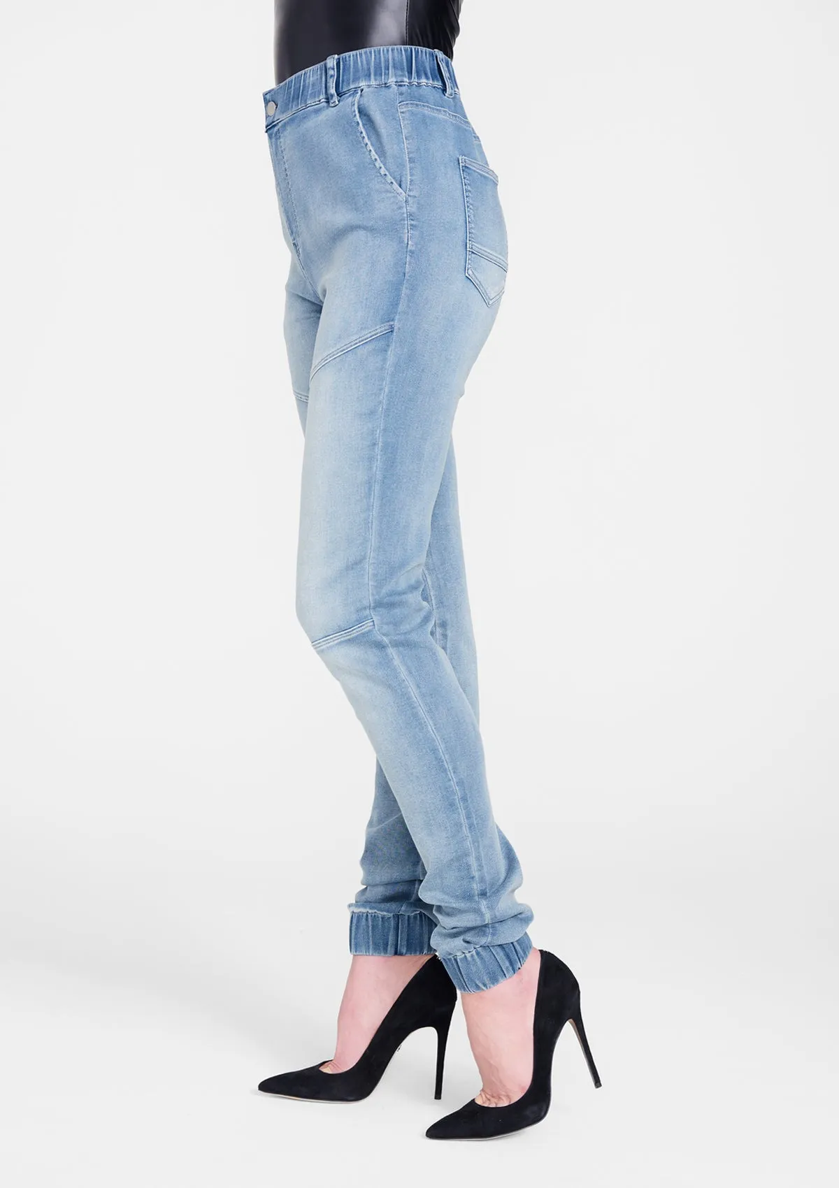 Tall Woven Denim Joggers