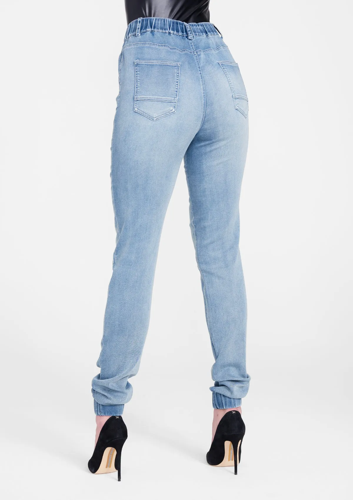 Tall Woven Denim Joggers