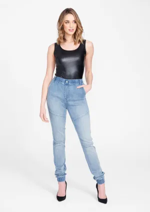 Tall Woven Denim Joggers