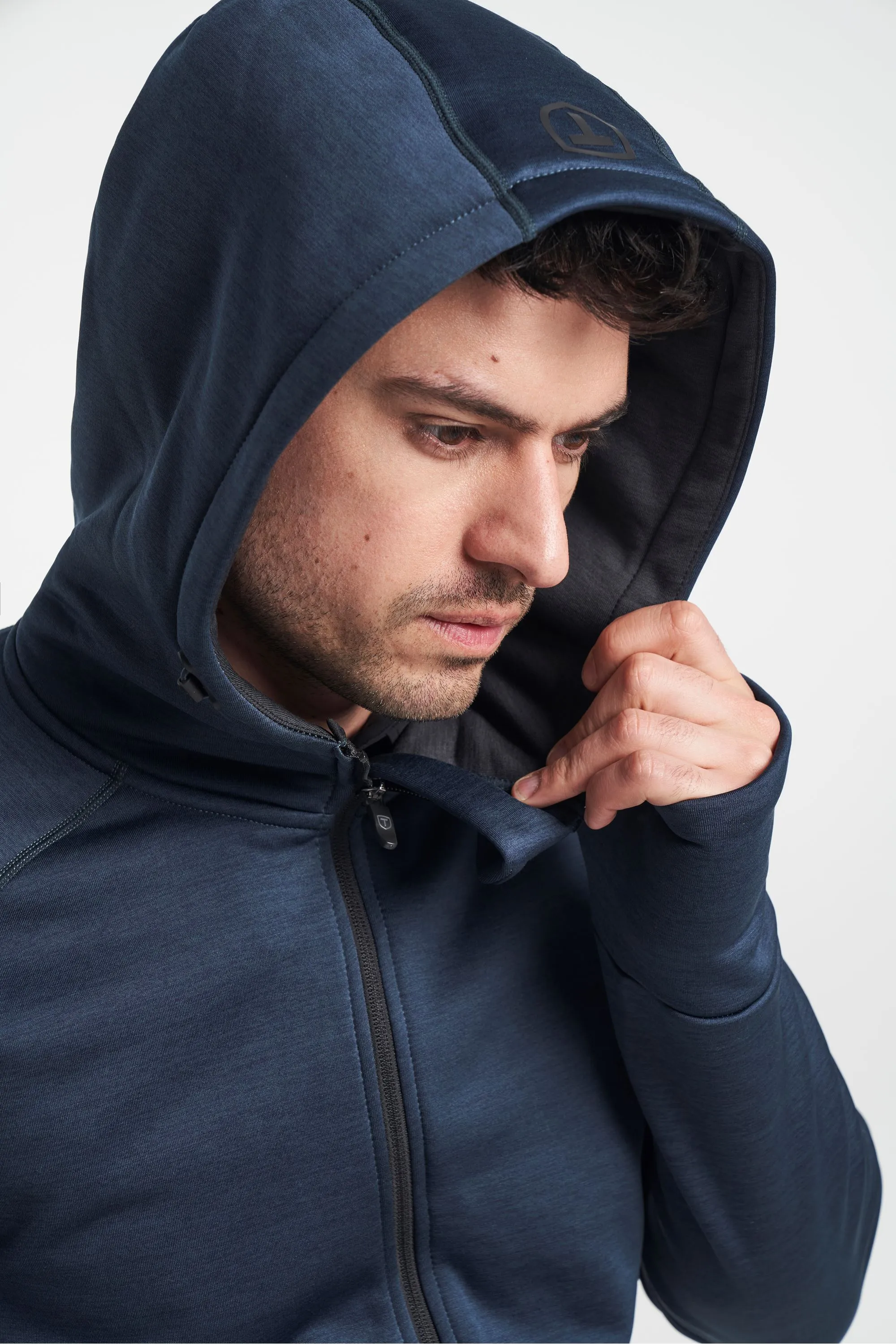 Tenson Men&#x27;s TXlite Hoodie Zip Midnight Navy | Buy Tenson Men&#x27;s TXlite Hoodie Zip Midnight Navy here | Outnorth