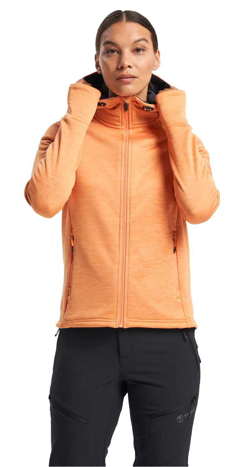 Tenson Women&#x27;s TXlite Hoodie Zip Apricot Crush | Buy Tenson Women&#x27;s TXlite Hoodie Zip Apricot Crush here | Outnorth