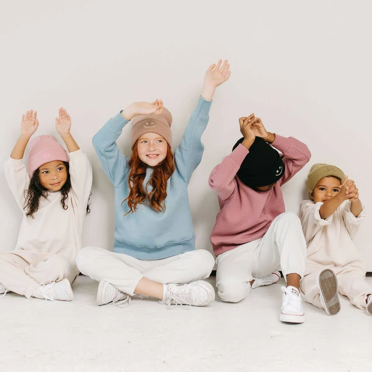 Toddler Knit Cuff Beanie - Blush