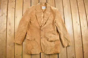 Vintage 1990s Scully Suede Leather Blazer