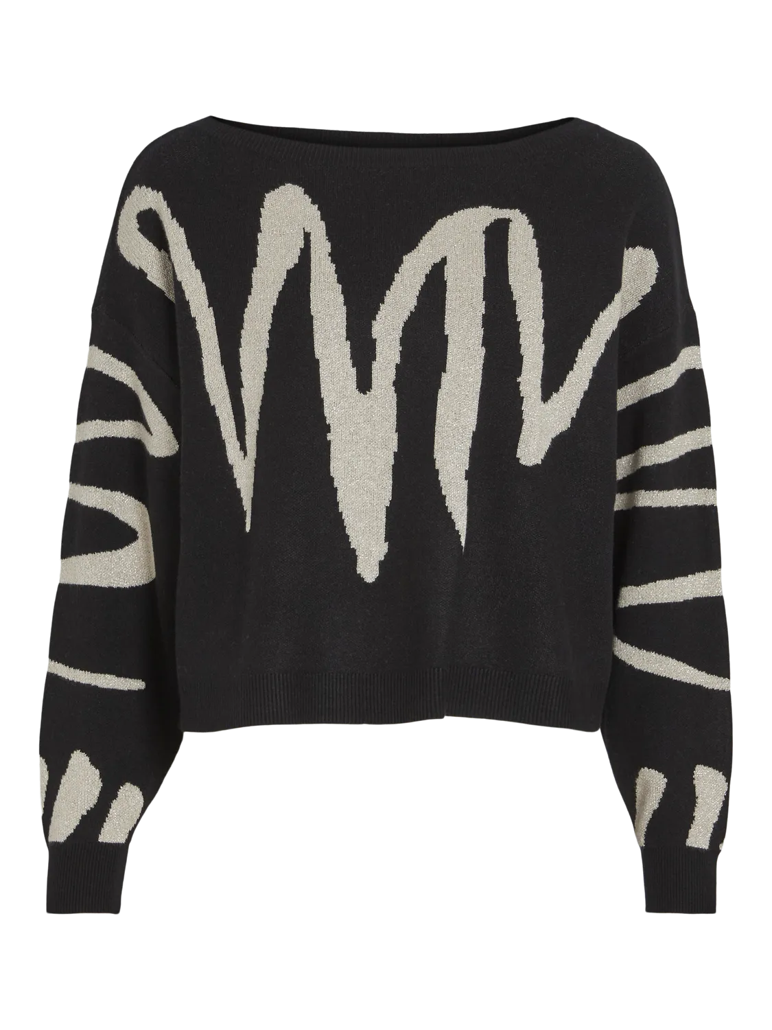 VISCRIBBI Knit Top - Black Beauty
