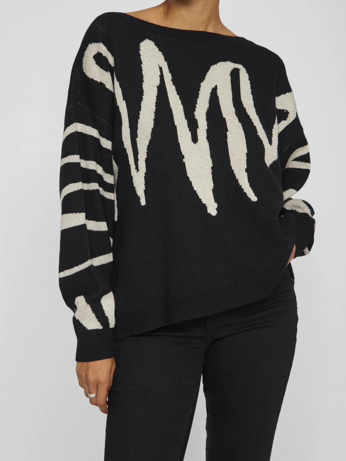 VISCRIBBI Knit Top - Black Beauty