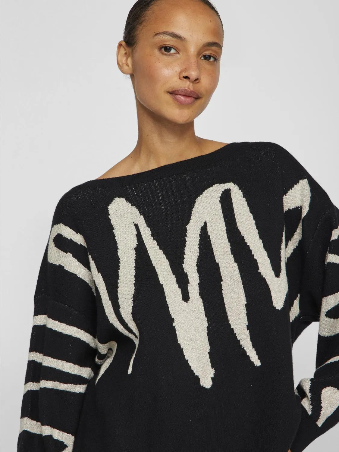VISCRIBBI Knit Top - Black Beauty