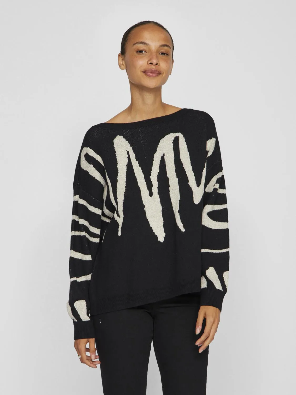 VISCRIBBI Knit Top - Black Beauty