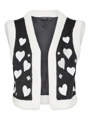 Vmheart Vest - Zwart Dessin