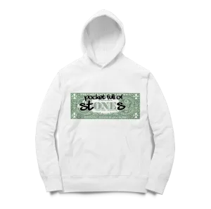 White Pocket Full of Stones Hoodie