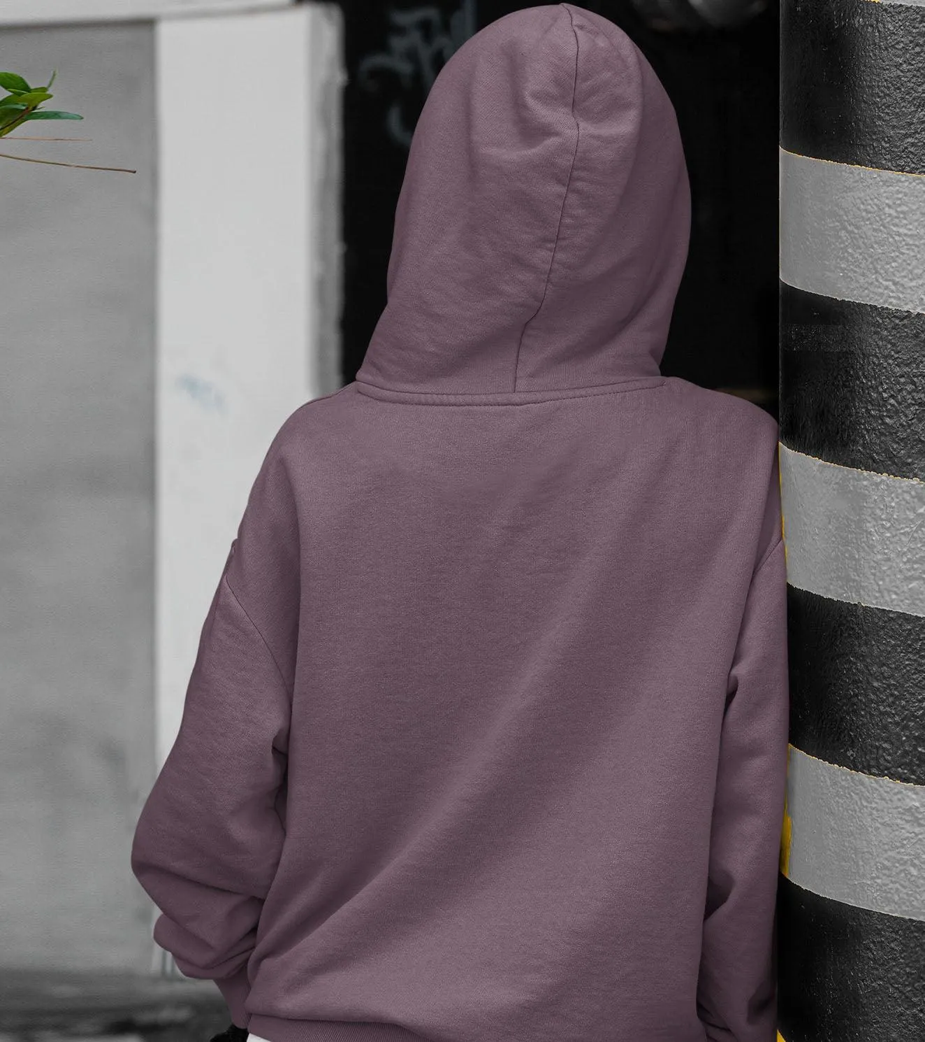 Women's crop Hoodie (Chocolate)