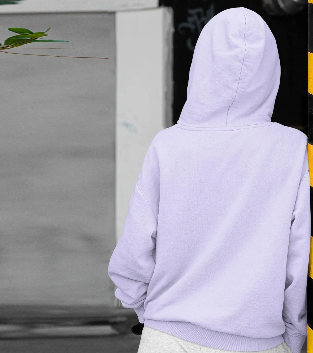 Women's crop Hoodie (lavander)