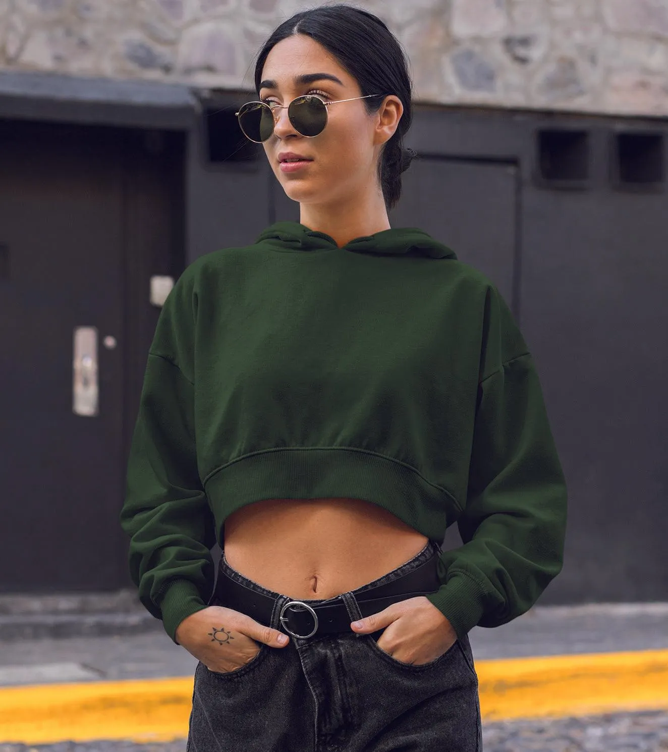 Women's crop Hoodie