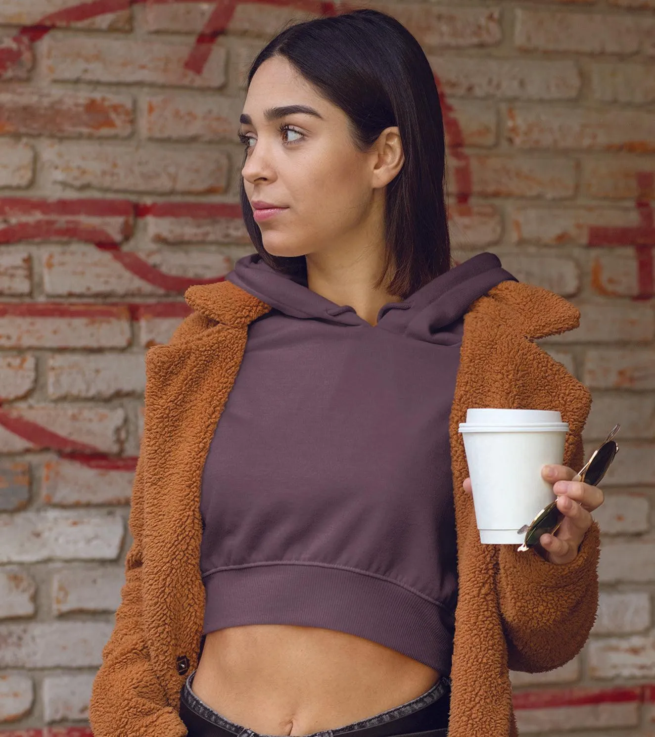 Women's crop Hoodie