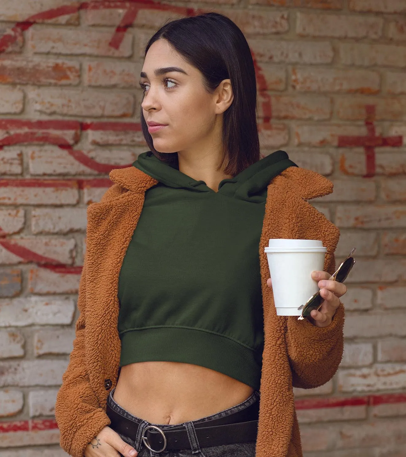 Women's crop Hoodie