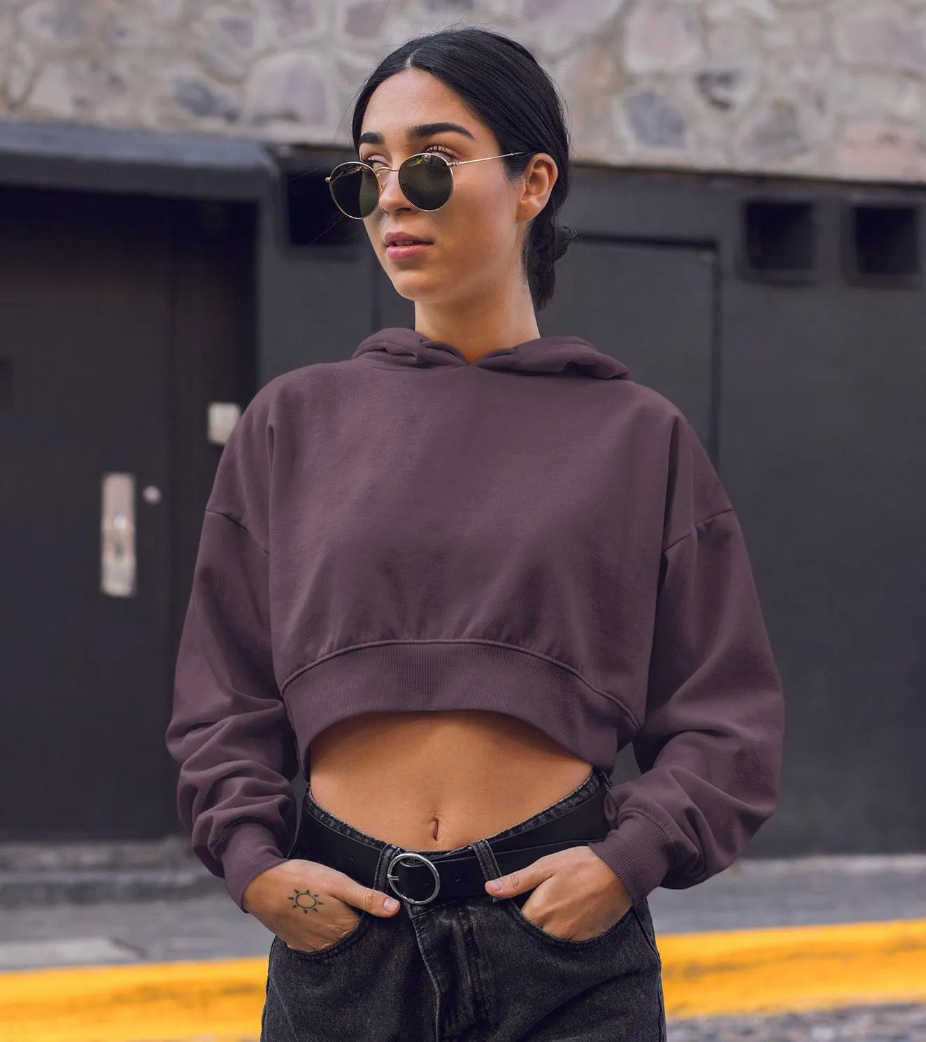 Women's crop Hoodie