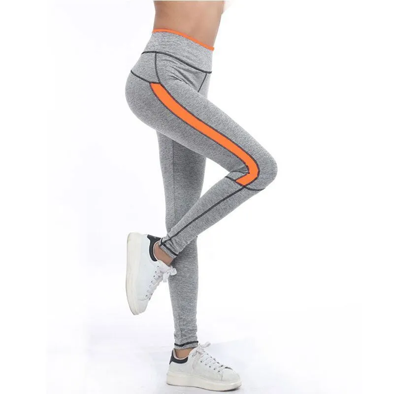 Women's Fitness Leggings With Stripes